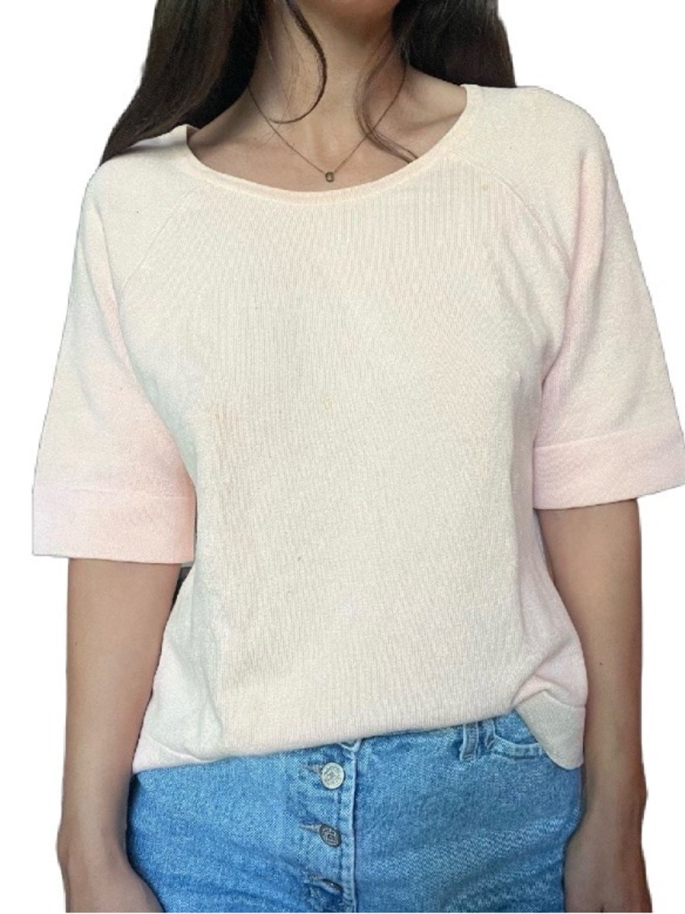 Y2K Soft Pink Terry Cloth Lounge Top Minimalist Coquette